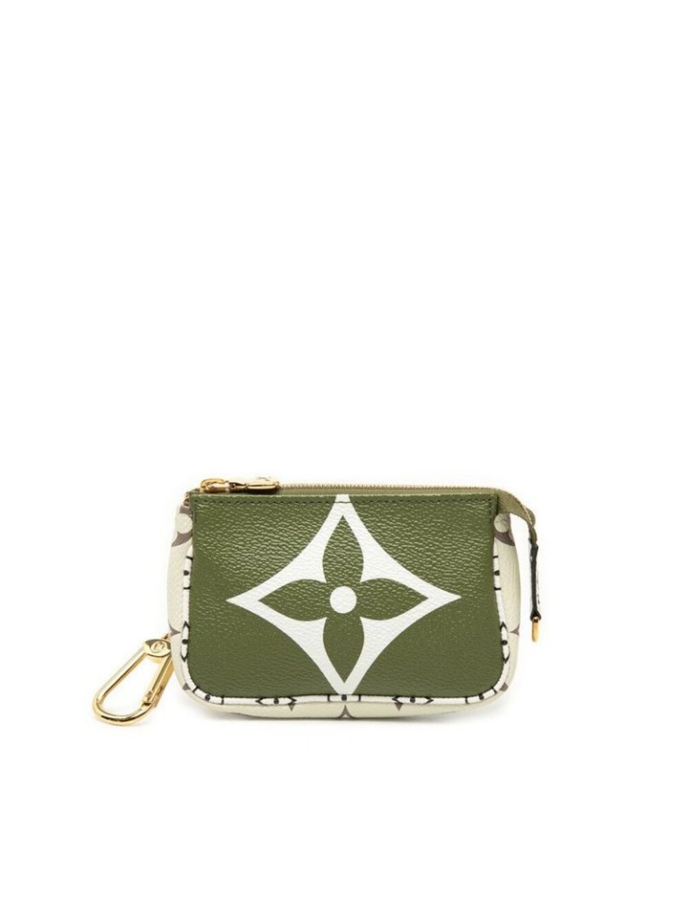 Louis Vuitton Monogram Giant Mini Pochette Accessoires Pouch Beige Green Ivory - Picture 1 of 7